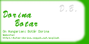 dorina botar business card